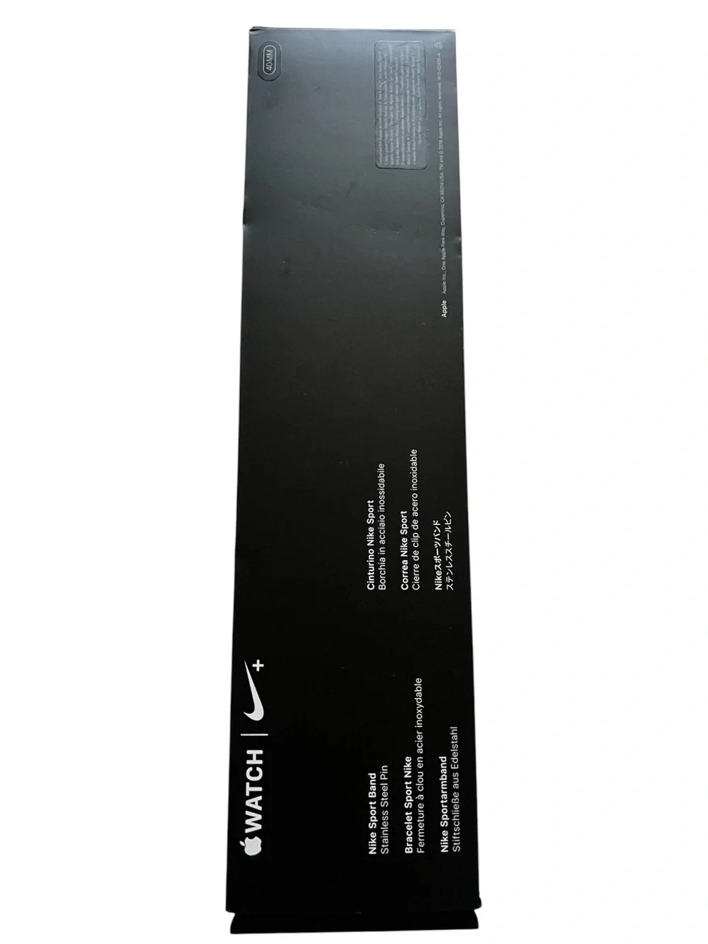 NIB Nike Sport Band for Apple Watch™ in Pure Platinum/Black - Size 40mm